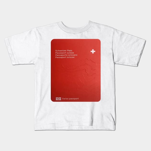 Suiss Passport Kids T-Shirt by Islanr